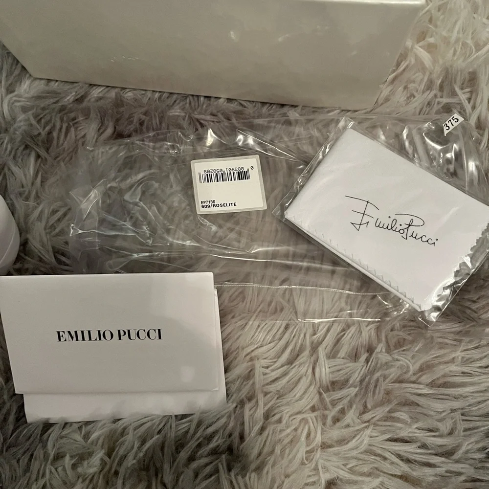 Emilio Pucci Gold Aviator Sunglasses